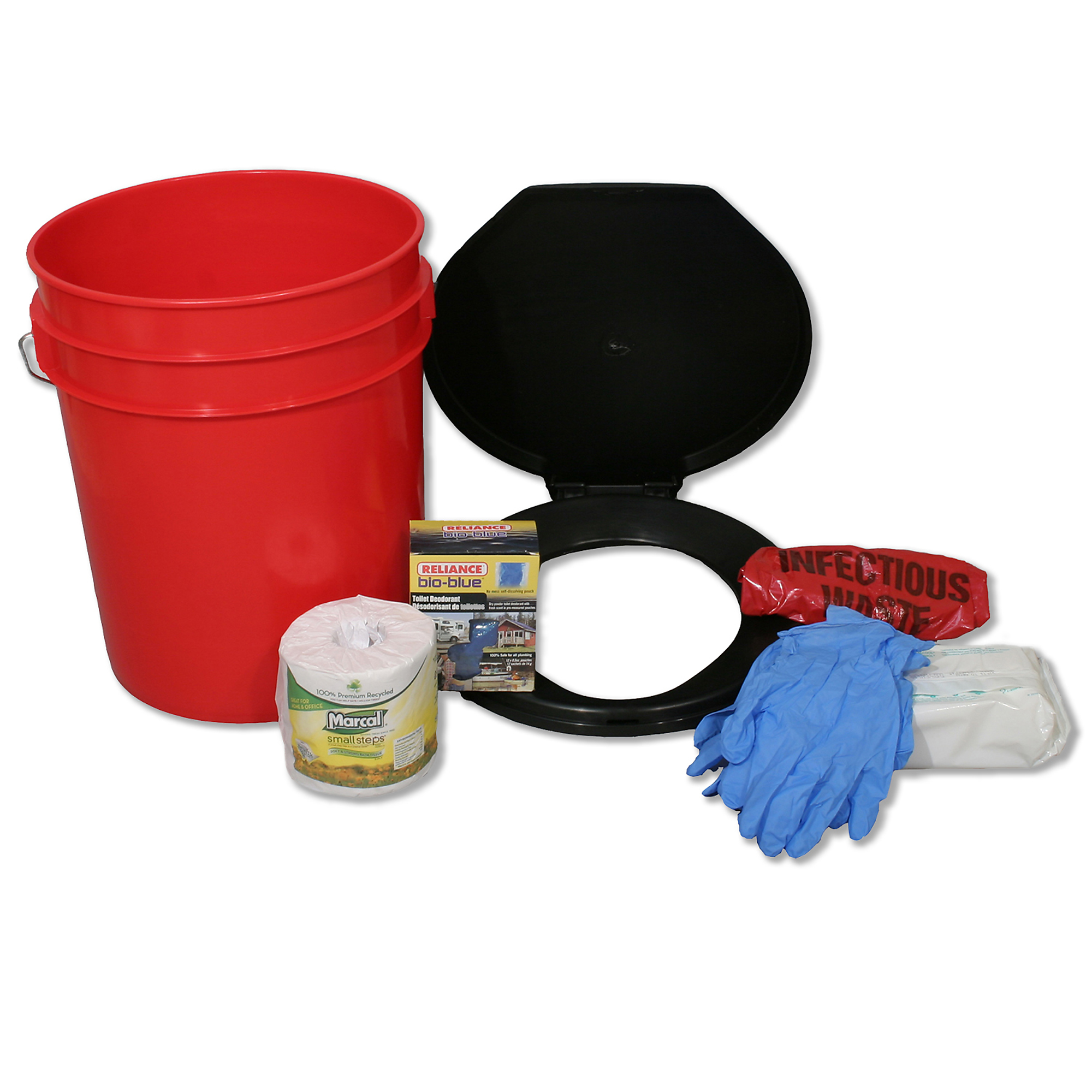 Ready America, 4-Person Lockdown Toilet Kit, Pieces (qty.) 13, Model# 71640